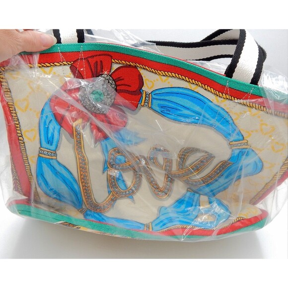 Brighton Sparkle And Shine Tote Bag Canvas Tom Clancy Design Love Shopping NWT - Picture 4 of 14